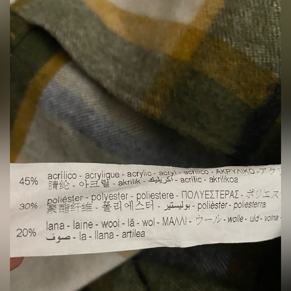 Zara wool blend plaid overshirt - Picture 4 of 5